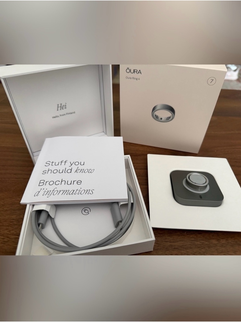 Oura Gen 4 in brushed silver